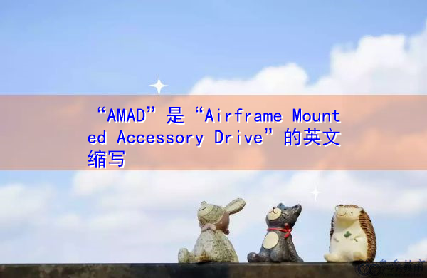 “AMAD”是“Airframe Mounted Accessory Drive”的英文缩写，意思是“安装在飞机机体上的辅助驱动”