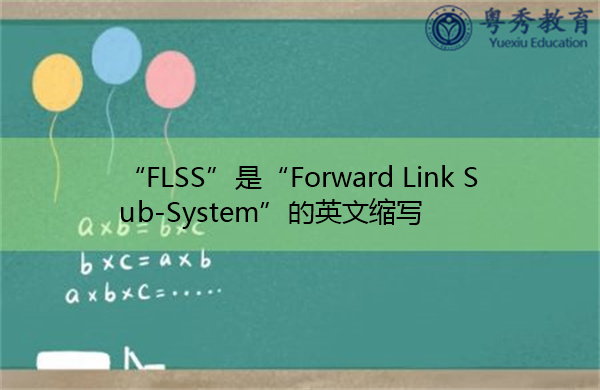 “FLSS”是“Forward Link Sub-System”的英文缩写，意思是“前向链路子系统”