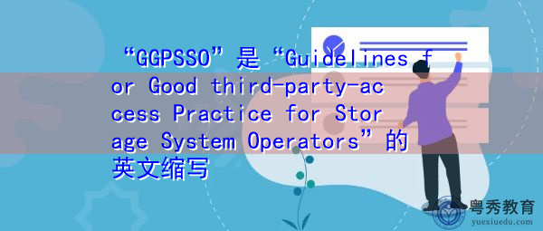 “GGPSSO”是“Guidelines for Good third-party-access Practice for Storage System Operators”的英文缩写，意思是“存储系统操作员良好第三方访问实践指南”