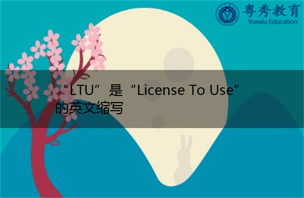 “LTU”是“License To Use”的英文缩写，意思是“使用许可证”