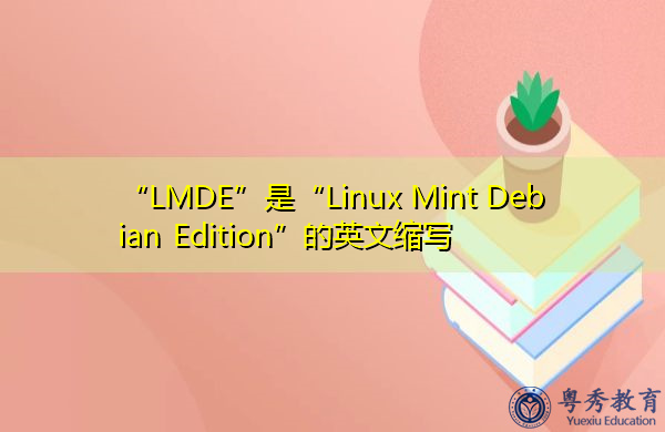 “LMDE”是“Linux Mint Debian Edition”的英文缩写，意思是“Linux Mint Debian Edition”