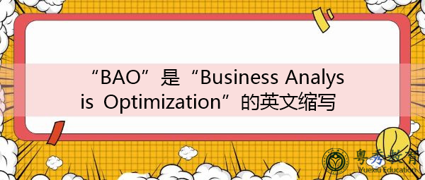 “BAO”是“Business Analysis Optimization”的英文缩写，意思是“业务分析优化”