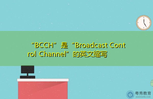 “BCCH”是“Broadcast Control Channel”的英文缩写，意思是“广播控制频道”