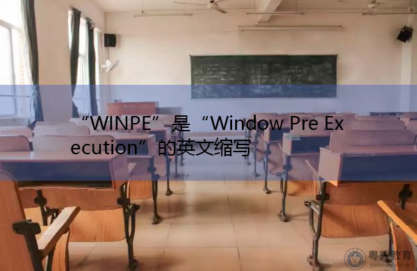 “WINPE”是“Window Pre Execution”的英文缩写，意思是“窗口预执行”
