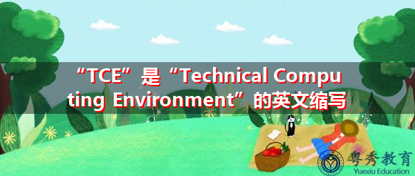 “TCE”是“Technical Computing Environment”的英文缩写，意思是“技术计算环境”
