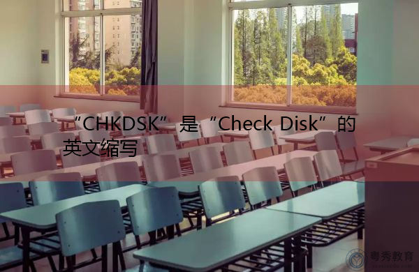 “CHKDSK”是“Check Disk”的英文缩写，意思是“检查磁盘”