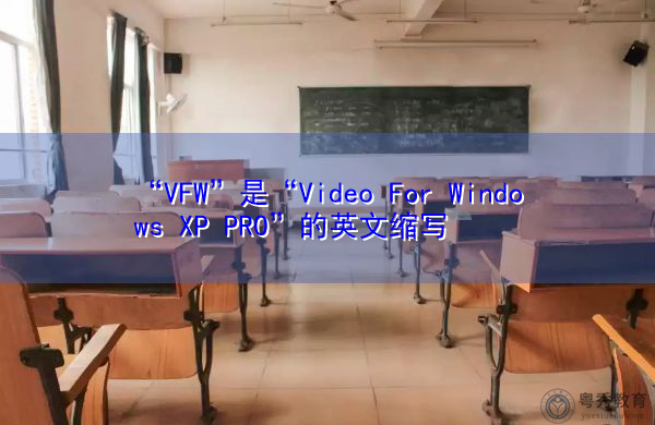“VFW”是“Video For Windows XP PRO”的英文缩写，意思是“Video For Windows XP PRO”