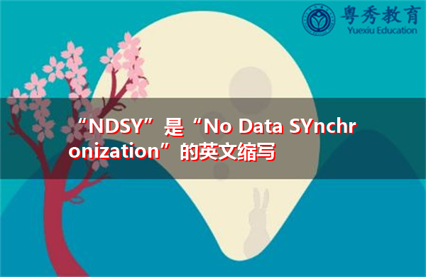 “NDSY”是“No Data SYnchronization”的英文缩写，意思是“无数据同步”