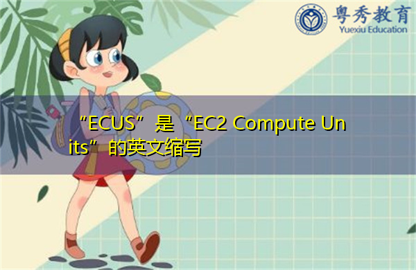 “ECUS”是“EC2 Compute Units”的英文缩写，意思是“EC2计算单位”