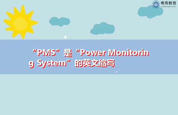 “PMS”是“Power Monitoring System”的英文缩写，意思是“电力监控系统”