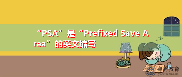 “PSA”是“Prefixed Save Area”的英文缩写，意思是“带前缀的保存区域”