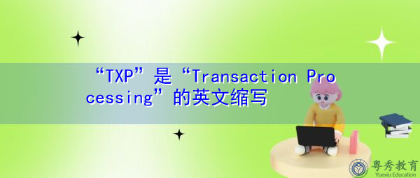 “TXP”是“Transaction Processing”的英文缩写，意思是“事务处理”