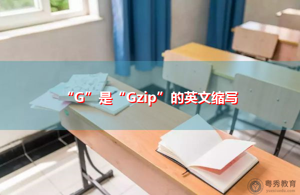 “G”是“Gzip”的英文缩写，意思是“GZIP”
