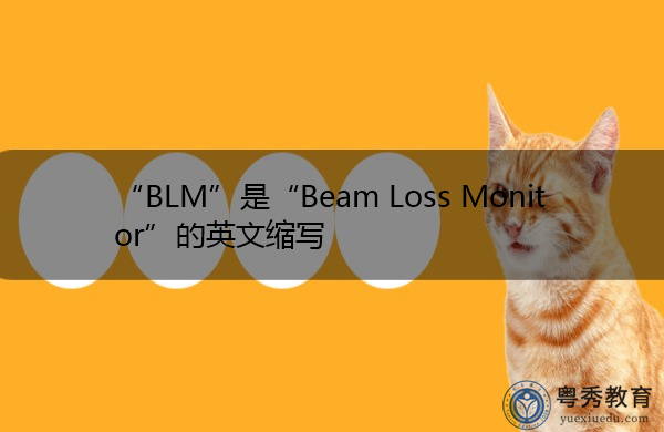 “BLM”是“Beam Loss Monitor”的英文缩写,意思是“光束损失监测器” “BLM”是“Beam Loss Monitor”的英文缩写,意思是“光束损失监测器”