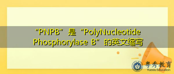 “PNPB”是“PolyNucleotide Phosphorylase B”的英文缩写，意思是“多核苷酸磷酸化酶B”