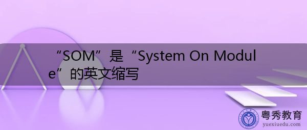 “SOM”是“System On Module”的英文缩写,意思是“模块上的系统” “SOM”是“System On Module”的英文缩写,意思是“模块上的系统”