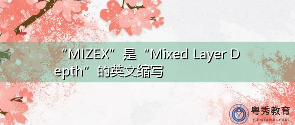 “MIZEX”是“Mixed Layer Depth”的英文缩写，意思是“混合层深度”