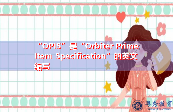 “OPIS”是“Orbiter Prime Item Specification”的英文缩写，意思是“轨道飞行器基本项规范”
