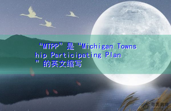 “MTPP”是“Michigan Township Participating Plan”的英文缩写，意思是“密歇根镇参与计划”