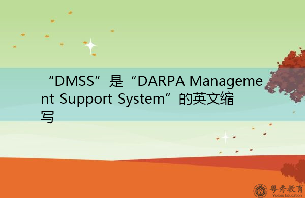 “DMSS”是“DARPA Management Support System”的英文缩写，意思是“DARPA管理支持系统”