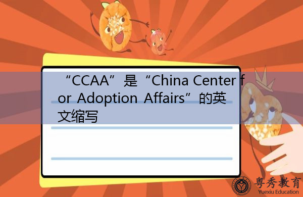 “CCAA”是“China Center for Adoption Affairs”的英文缩写，意思是“中国收养事务中心”