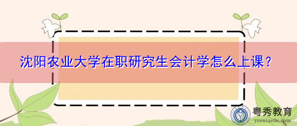 沈阳农业大学在职研究生会计学怎么上课? 沈阳农业大学在职研究生会计学怎么上课?