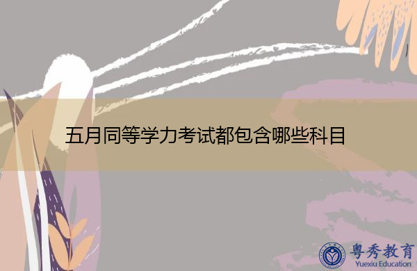 五月同等学力考试都包含哪些科目