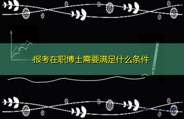 报考在职博士需要满足什么条件