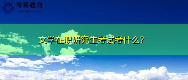 文学在职研究生考试考什么? 文学在职研究生考试考什么?