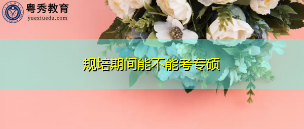 规培期间能不能考专硕