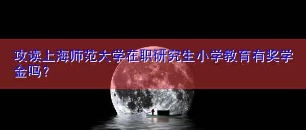 攻读上海师范大学在职研究生小学教育有奖学金吗？