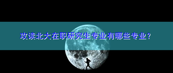 攻读北大在职研究生专业有哪些专业？