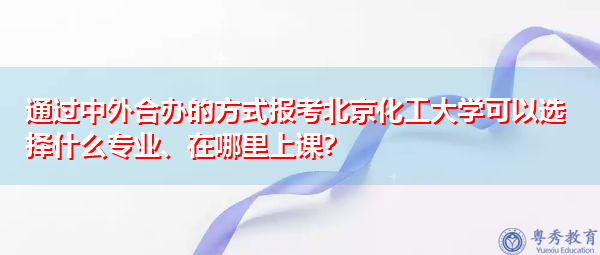 通过中外合办的方式报考北京化工大学可以选择什么专业、在哪里上课？