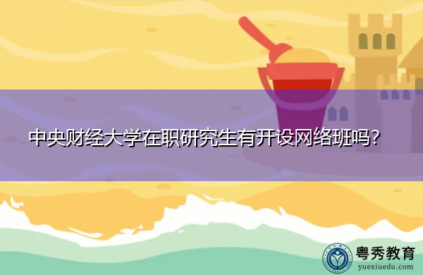 中央财经大学在职研究生有开设网络班吗？