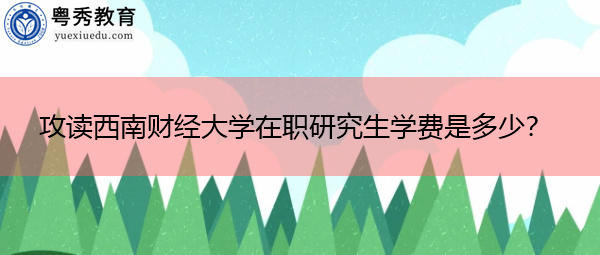 攻读西南财经大学在职研究生学费是多少？