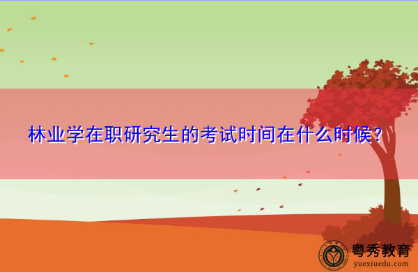 林业学在职研究生的考试时间在什么时候? 林业学在职研究生的考试时间在什么时候?