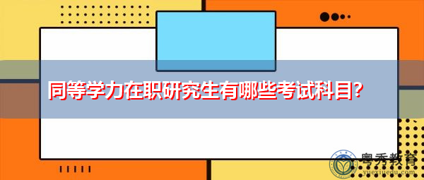同等学力在职研究生有哪些考试科目? 同等学力在职研究生有哪些考试科目?