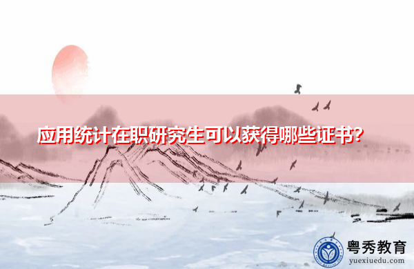 应用统计在职研究生可以获得哪些证书？