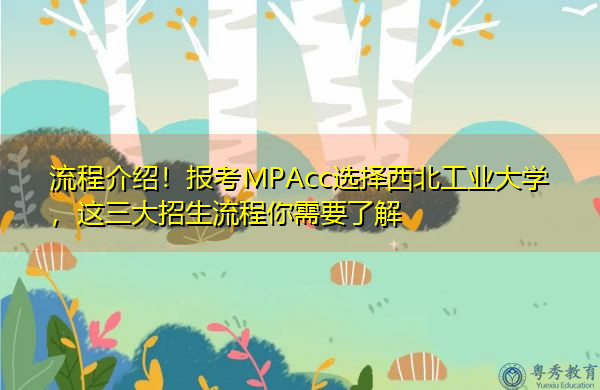 流程介绍!报考MPAcc选择西北工业大学,这三大招生流程你需要了解 流程介绍!报考MPAcc选择西北工业大学,这三大招生流程你需要了解