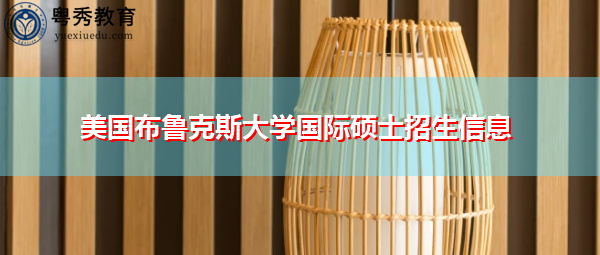 美国布鲁克斯大学国际硕士招生信息