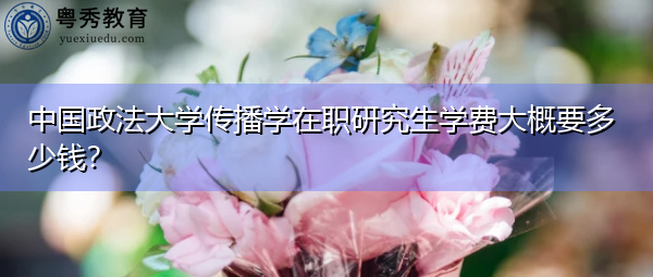 中国政法大学传播学在职研究生学费大概要多少钱？