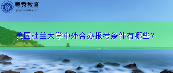 美国杜兰大学中外合办报考条件有哪些？