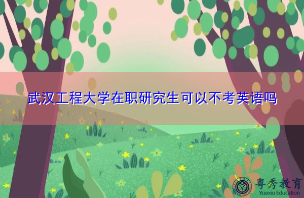 武汉工程大学在职研究生可以不考英语吗
