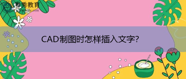 CAD制图时怎样插入文字? CAD制图时怎样插入文字?