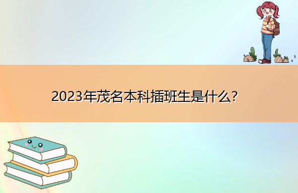 2023年茂名本科插班生是什么？