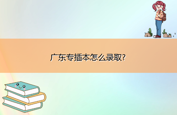 广东专插本怎么录取?