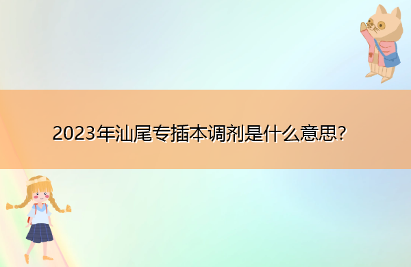 2023年汕尾专插本调剂是什么意思? 2023年汕尾专插本调剂是什么意思?