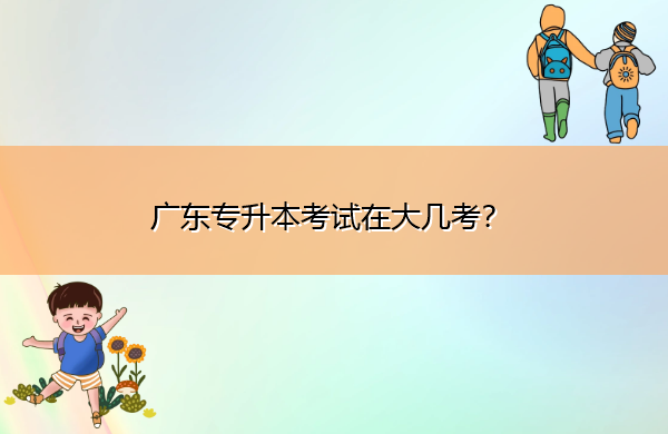 广东专升本考试在大几考？