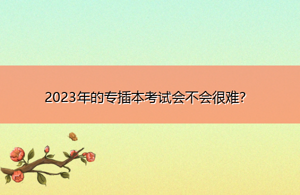 2023年的专插本考试会不会很难? 2023年的专插本考试会不会很难?