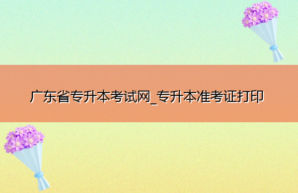 广东省专升本考试网_专升本准考证打印 广东省专升本考试网_专升本准考证打印